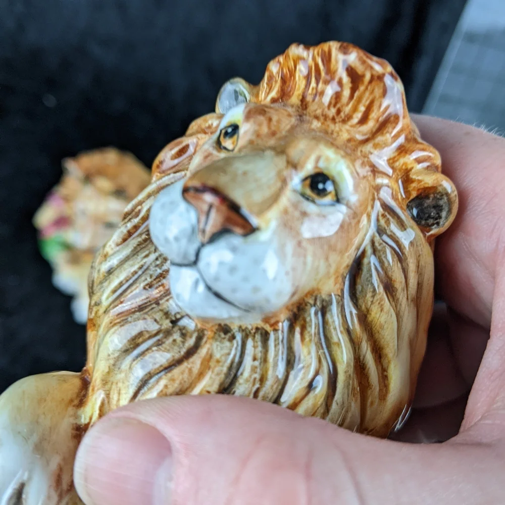 Fitz & Floyd Serengeti collection lion salt & pepper shakers - Picture 7 of 10